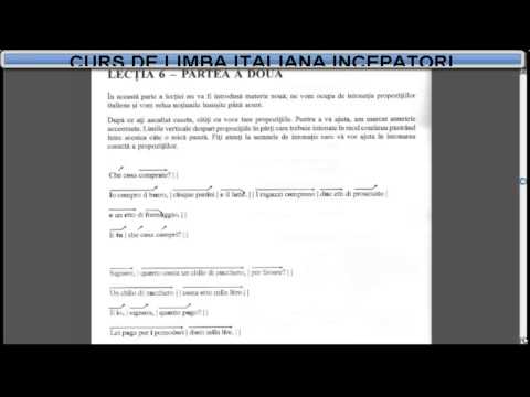 Learn Italian Online Beginners Course (topic+dictionary) - Lesson 6