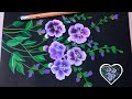painting flower with acrylic for beginners 🌻/acrylic painting step-by-step 💜#painting #art