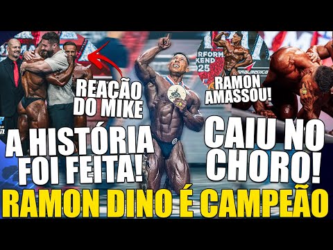 RAMON IS CHAMPION AND MAKES HISTORY AT OLYMPIA! HE BURST IN CRY AND CBUM WENT TO CONGRATULATE HIM