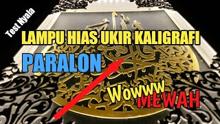 Download lagu LAMPU HIAS DARI PARALON || KALIGRAFI DARI PVC mp3