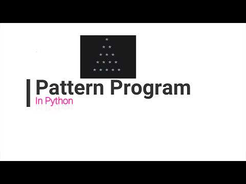 Pattern Program in Python | For Loop | Core Python | Basics