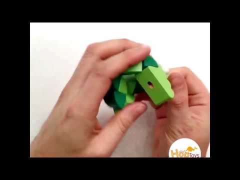 Cartel del vídeo de YouTube para Fidget articulado de madera