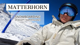 Zermatt Matterhorn Switzerland Snowboarding