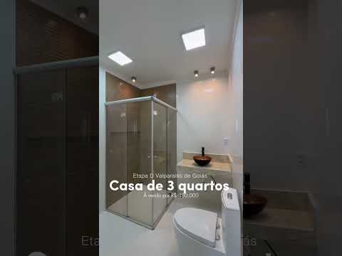 Casa de 3 quartos com suíte em Valparaíso de Goiás #valparaisodegoias #casa #sonho