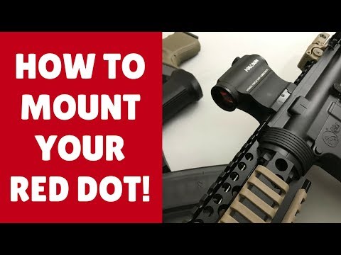 How To Mount A Red Dot Sight On An AR 15 Like A Boss (3 EASY Steps!)