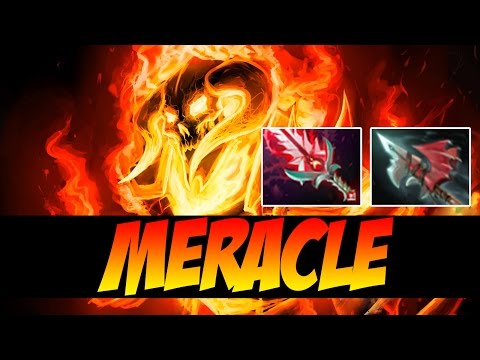 Meracle Plays Clinkz WITH BLOODTHORN AND HURRICANE PIKE - 7900 MMR - Dota 2