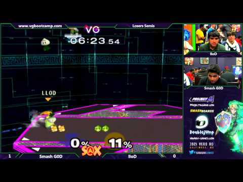 S@X Weekly - Smash G0D (Fox) VS LLOD (peach) SSBM Losers Semis - Melee