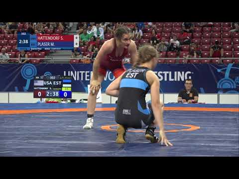 1/4 WW - 57 kg: S. HATTENDORF (USA) v. M. PLASER (EST)
