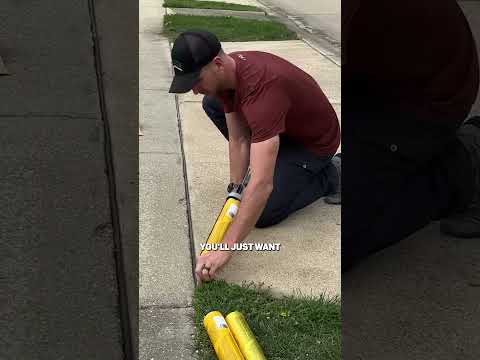 DIY Concrete Gap Filling