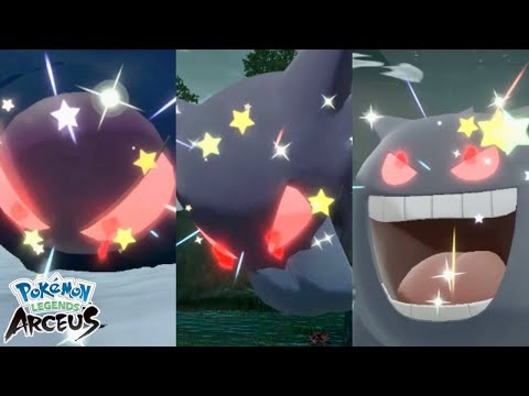 Catching Shiny Alpha Gengar’s Evolution Line - Pokémon Legends Arceus