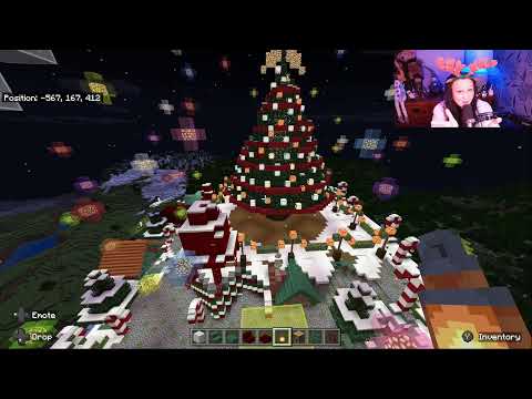 Insane Christmas Minecraft Build with Tess!