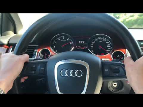 Audi A8 W12 - 278km/h on autobahn