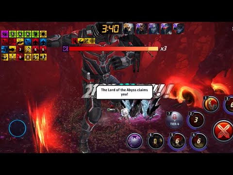 Comparison : Lvl 80 Miles (Spider-Man) vs Lvl 80 Antman in WBL Knull stage 49. Marvel Future Fight.