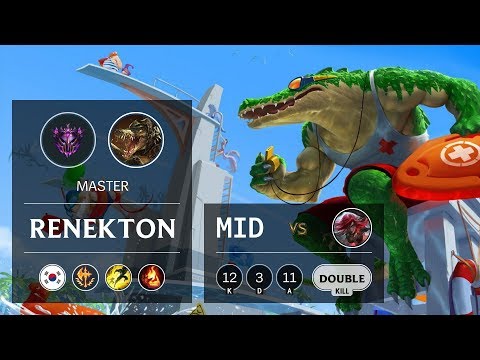 Renekton Mid vs Katarina - KR Master Patch 9.17