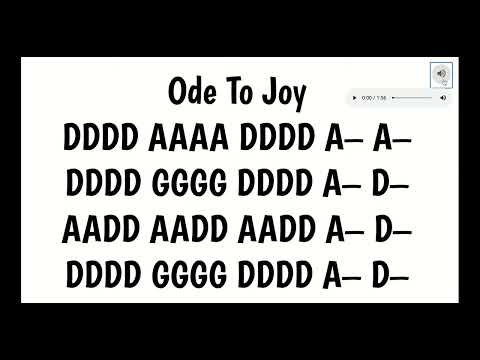 Ode to Joy - Open String version