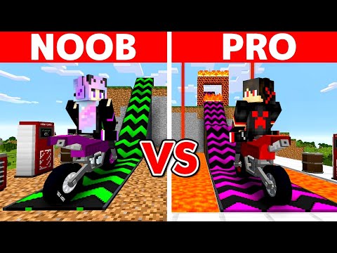 Minecraft NOOB vs PRO: SUPER MEGA RAMP BUILD CHALLENGE