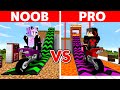 Minecraft NOOB Vs PRO SUPER MEGA RAMP BUILD CHALLENGE