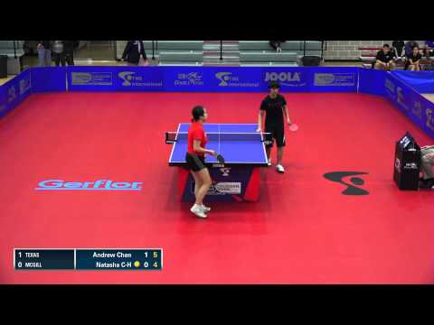 2016 NCTTA Nationals Coed Teams RR - Andrew Chen (UT Austin) vs Natasha Carr-Harris (McGill)