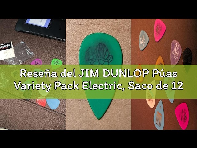 Vídeo relacionado con JIM DUNLOP Púas Variety Pack Jazz III, nylon, Multicolor