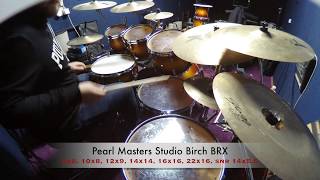 Video thumbnail for Pearl Masters Studio Birch 8/10/12/14/16/22 snare 14 by Renato Palatinuš