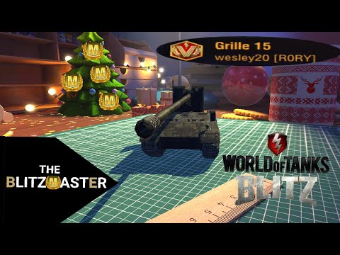 Grille 15 (first line): 7,281 damage 4 kills -WoT Blitz-
