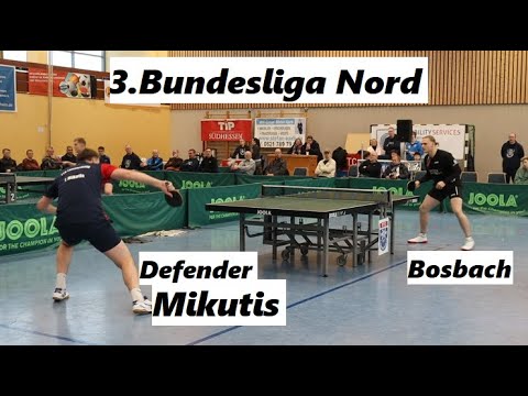 3.Bundesliga Nord | Was ein Match gegen Abwehr 🔥 L.Bosbach(2187TTR) :     T.Mikutis(2213TTR)