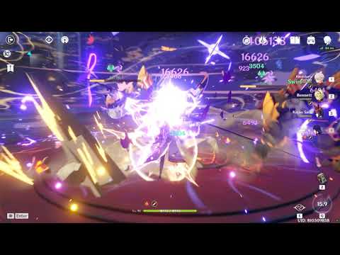 Raiden Shogun, The Catch R5 DEAL 406k DMG (Genshin Impact)