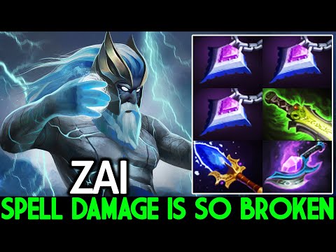 ZAI [Zeus] Spell Damage is So Broken VS Anti Mage Hard Game Dota 2