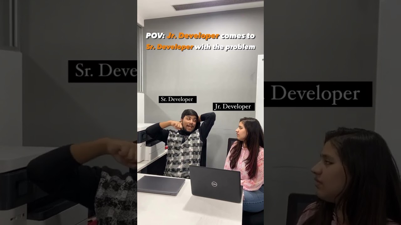 When Junior Developer comes to Senior Developer with a problem #shorts #codingninjas