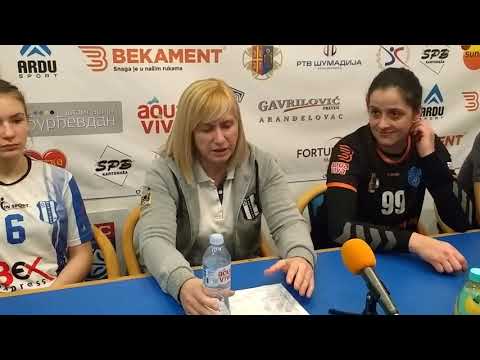 SRLZ 10.kolo / ŽRK Bekament B. banja - ŽRK Medicinar / Konferencija za medije