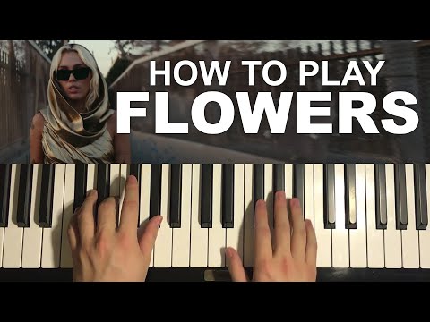 Miley Cyrus - Flowers (Piano Tutorial Lesson)