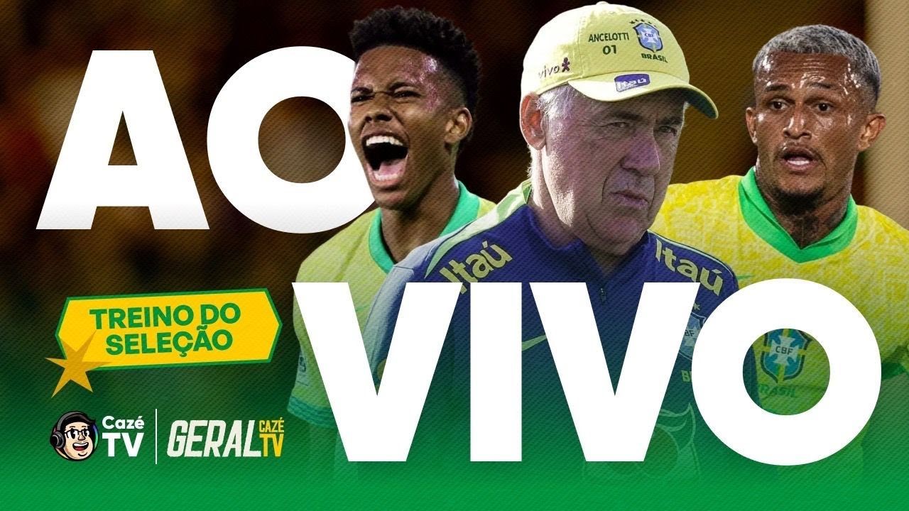 TREINO DA SELEÇÃO BRASILEIRA AO VIVO DA FRANÇA! | GERAL CAZÉTV