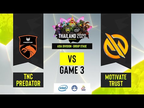 TNC Predator vs Motivate.Trust Game 3 | ESL One Thailand 2020 - Asia Division