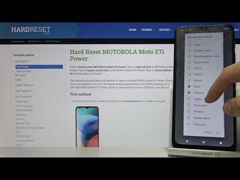 Motorola Moto E7i Power - List Of All Default Alarm Sounds