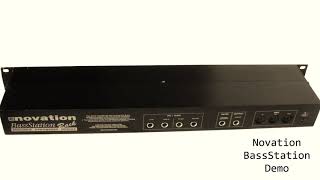 Video thumbnail for Novation Bass Station Rack Demo by VintageSynthShop