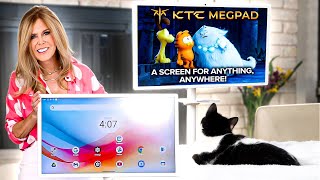 KTC MegPad A27Q7 TV Tablet on Wheels | Touch Screen Monitor | Webcam | Battery Monitor 6 Hours