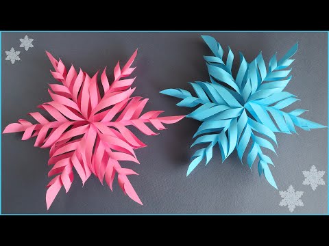 ❄️DIY 3D Snowflake Making Tutorial❄️Christmas Snowflakes decoration