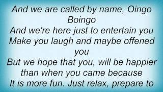 15786 Oingo Boingo - Acapella Ditty Lyrics