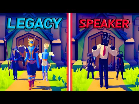 SPEAKERMAN TEAM vs LEGACY TEAM - Totally Accurate Battle Simulator | TABS