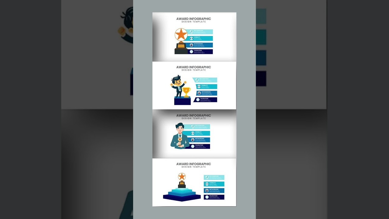 Award Infographic Template #presentation