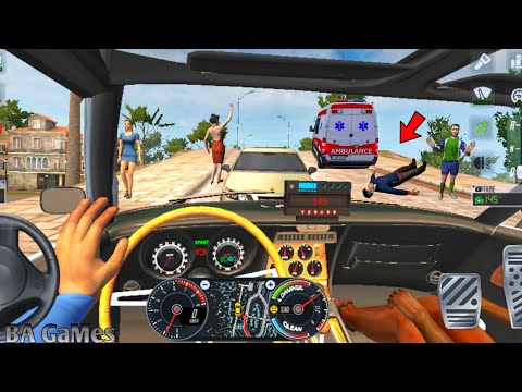 OLD RACING CARS CAB DRIVER 🤑👩‍🦲 City Car Driving Games Android ioS - Taxi Sim 2020 Gameplay