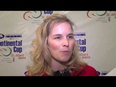 2011 WFG Continental Cup of Curling Draw 1 Media Scrum