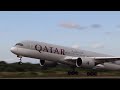 QATAR AIRWAYS A350 UP CLOSE TAKE OFF