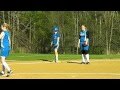 2012 Varsity Softball- RHP Defense Double Play @ 3B