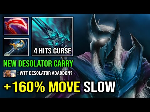 WTF +160% Move Slow Echo Sabre Desolator Abaddon 1v5 Tanker Hard Carry 7.32c Dota 2