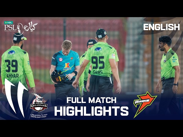 Full Match Highlights | Lahore Qalandars vs Rawalpindiz | English | Match 27 | HBL PSL 11 | MZB1K