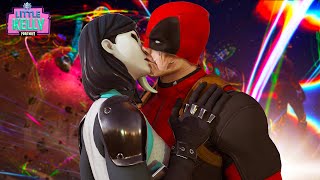 DEADPOOL AND DOMINO KISS AT THE TRAVIS SCOTT AFTER PARTY | Fortnite short Film