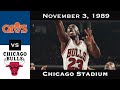 Full Game The 54 Point Answer To The Shot Michael Jordan Vs Cavs November 3 1989