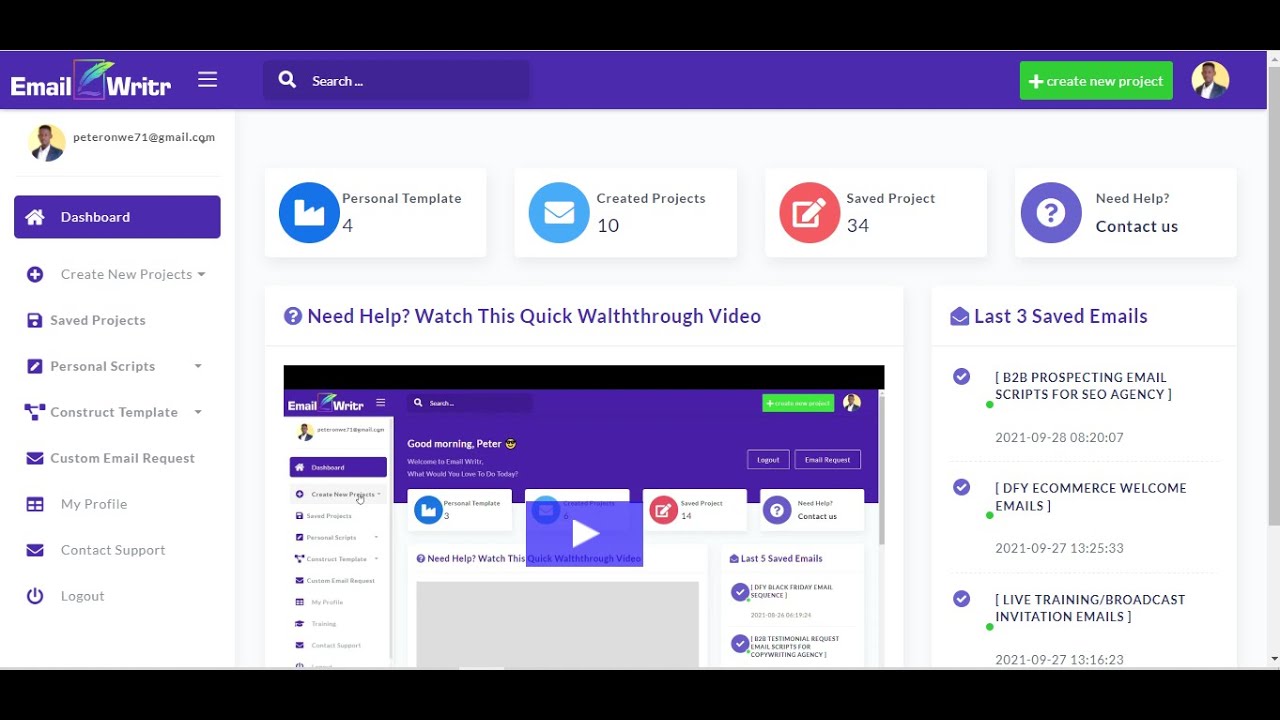 EmailWritr Official Demo Video