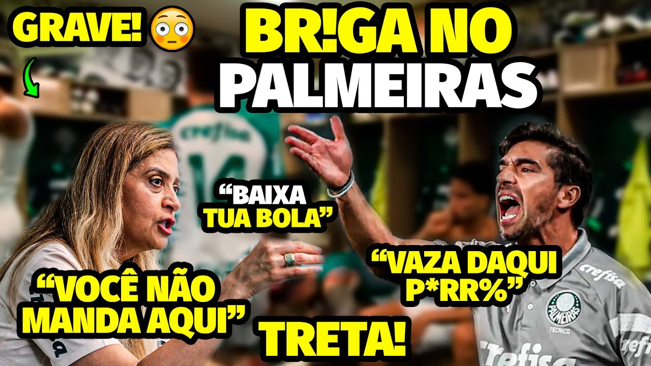 A TRETA AGRESSlVA ENTRE LEILA PEREIRA E ABEL FERREIRA QUE CAUSOU CRISE NO PLAMIERAS COM DlSCUSSÃ0